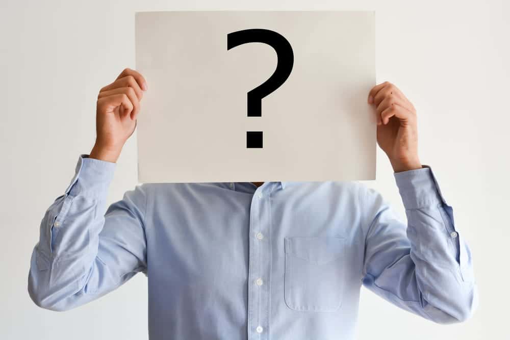 man with question mark